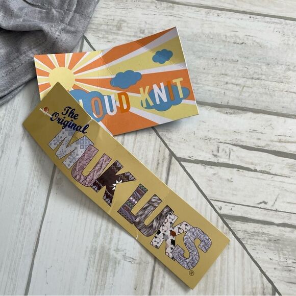 MUK LUK super soft butter knit lightweight long open gray cardigan size P2X - Picture 4 of 6